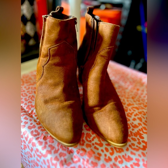 Time and Tru Tan Ankle Booties - Picture 1 of 4